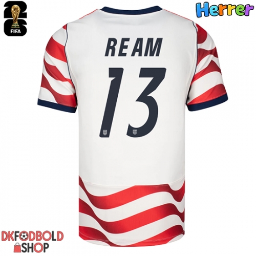 Forente stater Tim Ream #13 Hjemmebanetrøje VM 2026 Kort ærmer